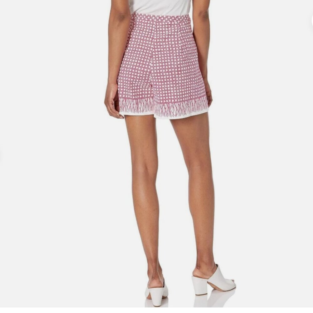 Trina Turk Wisteria Printed Shorts Passion Pink/Whitewash - Size 6 - Picture 2 of 6